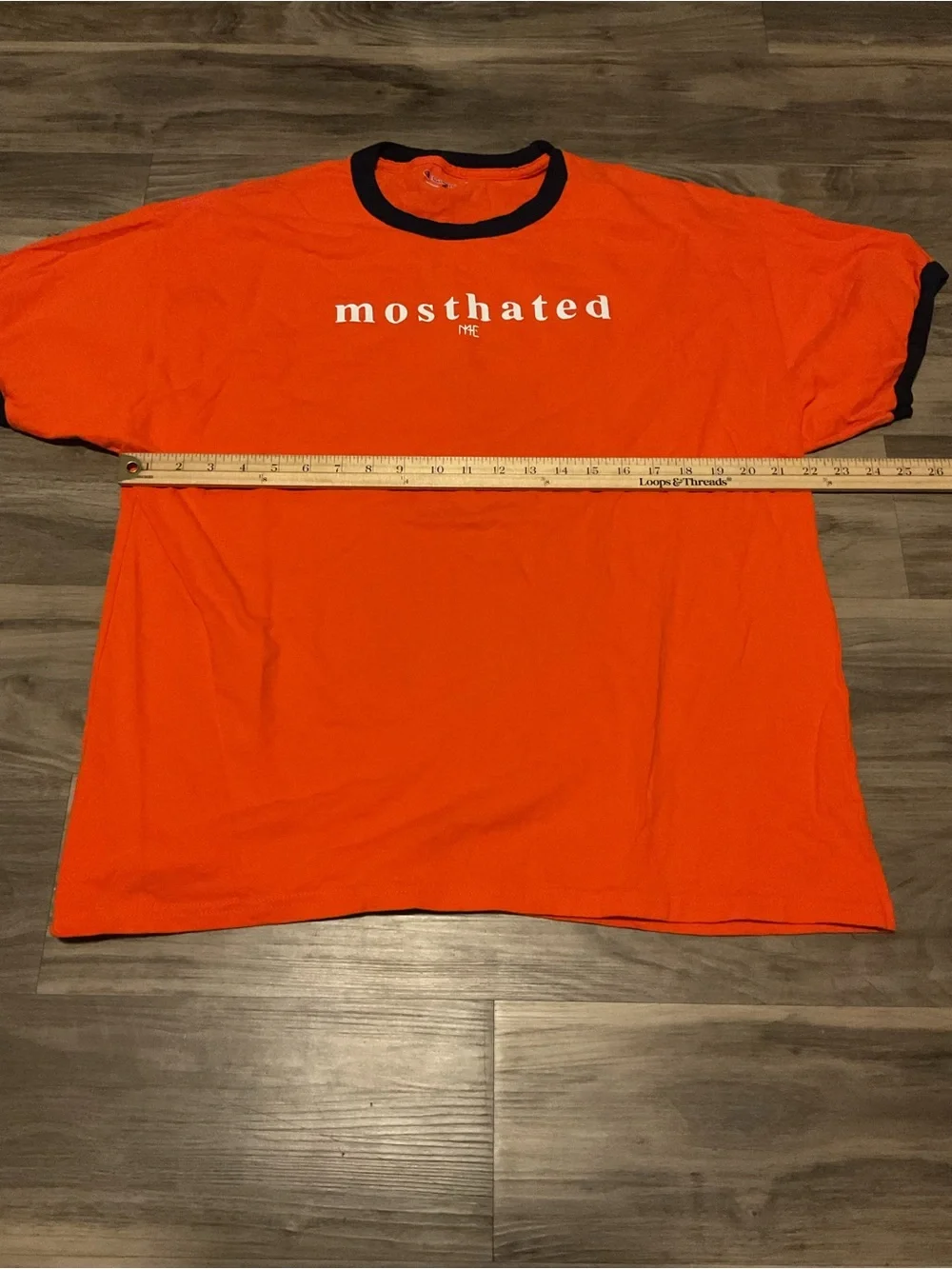 Champion Orange Ringer Tee with Black Trim - Picture 4 of 4